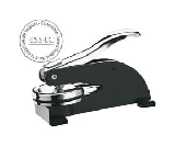 Petite Presse Timbre à sec M-DESK - Rectangulaire