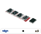 Chapelet de 5 recharge pour SIGN M3170 ou M3175 NOIR 