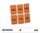 Carte de 6 Colorbox REINER M20 B6, M20 B6K (Type 2) Rouges 
