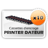 10 Cassettes Printer Dateur Shiny