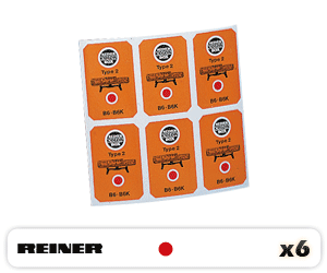  Carte de 6 Colorbox REINER M20 B2, M20C, M20 C1, M20CK Rouges