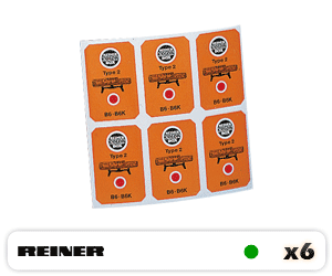  Carte de 6 Colorbox REINER M20 B2, M20C, M20 C1, M20CK Vertes 