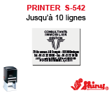 Printer S-542<br>Un 2ème pour 1€ ou 10% de remise