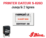 Printer Dateur S-826D <br>Un 2ème pour 1€ ou 10% de remise