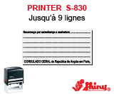 Printer S-830<br>Un 2ème pour 1€ ou 10% de remise