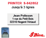 Printer S-842/852<br>Un 2ème pour 1€ ou 10% de remise