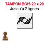 Tampon bois 20 x 20 mm