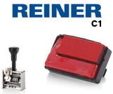  Carte de 3 Feutres + Encriers REINER M20 C1 (8 chif. 4,5mm) Rouges 